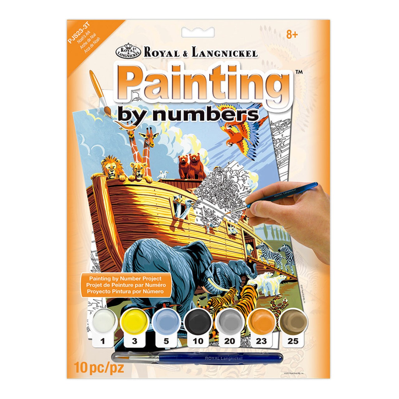 PJS23 | Painting by numbers™ 10pc 8.75" x 11.375" Noah's Ark Painting Project